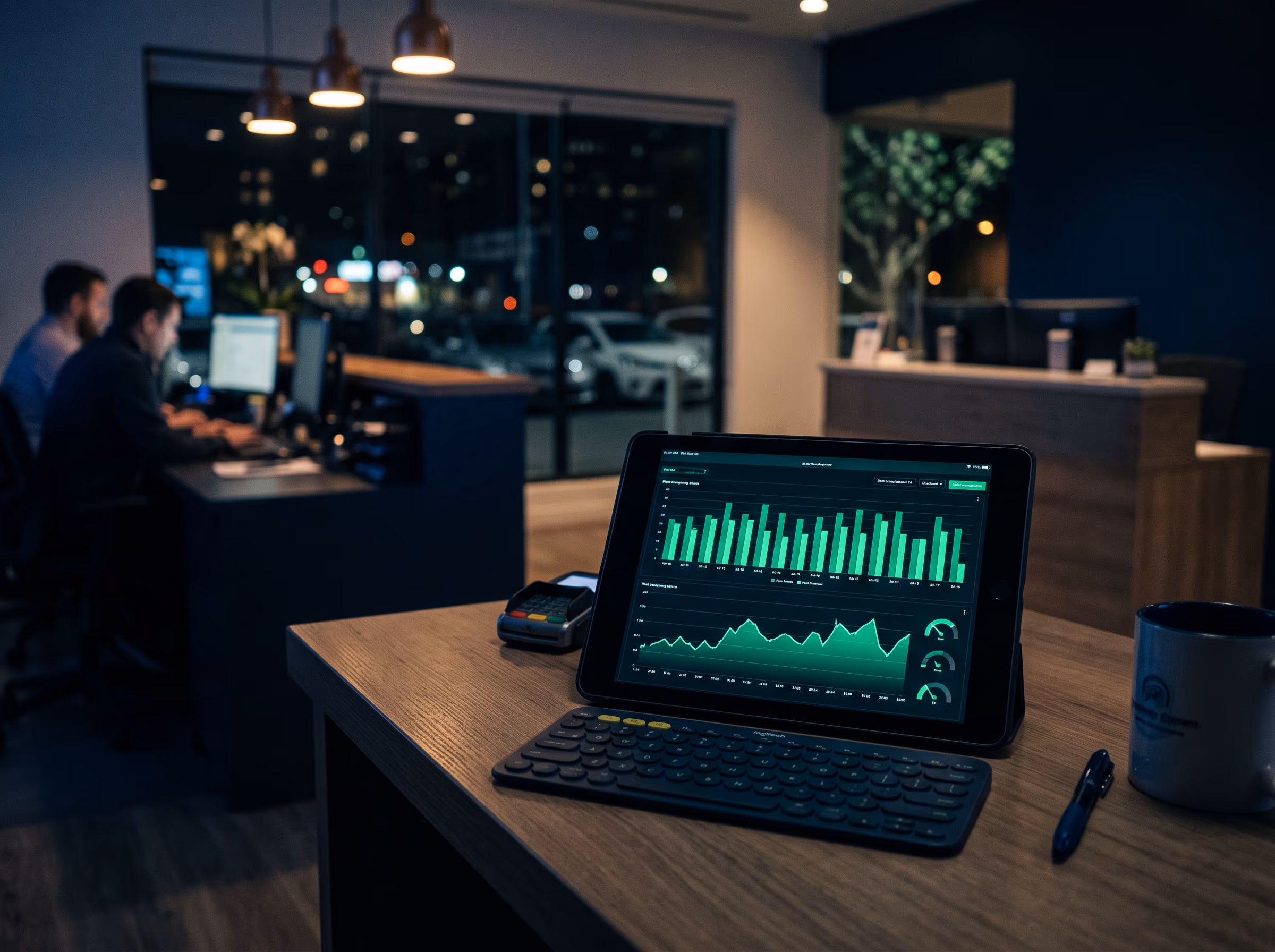 Análisis de datos de una flota de alquiler en pantalla
